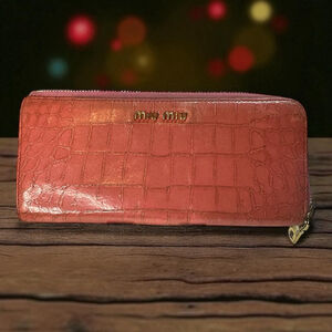 Women's Miu Miu Pink Leather Wallet